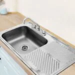 Fregadero Empotrar Mark 101 x 54 cm 1 Tina 1 Escurridor Derecho EB Técnica M-202 - Imagen 2