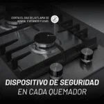Parrilla Acero Inoxidable de 2 Quemadores Empotrable 29.5cm Nuur PARGA2AI - Imagen 6