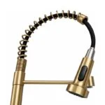 Monomando Flexible para Fregadero Dorado Meer MZM8126F - Imagen 4