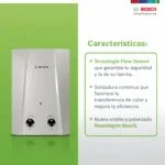 Calentador Instantáneo 5 l/min 1 Servicio Gas Natural Bosch EASY 5 Therm 1200 - Imagen 4