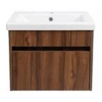 Gabinete Suspendido Aldama Bento Parota 50x38x40cm con Lavabo Neo Concepto MB1P500P