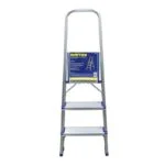 Escalera Plegable tipo Taburete de Aluminio 3 Peldaños 1.08 metros Carga 150 Kg Surtek ETTA3 - Imagen 2