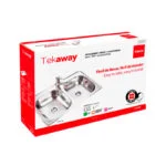 Paquete Tekaway 33.22 2C 7 MJ Incluye Tarja 84x56x17cm, Monomando Extraíble MB612, 2 Contra canastas y Escurridor de Platos Teka 115050008 - Imagen 2