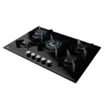 Pack Campana 80cm Negra con Parrilla Cristal 76cm Negra Teka PACK DUETTO CRYSTAL 75 - Imagen 4