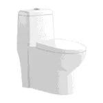 WC One Piece Elongado Eros Blanco Foncer