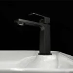 Monomando Corto para Lavabo Negro Mate ROW 16.3cm Tecnobath TB41.011NEGRO - Imagen 2