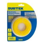 Hilo Redondo para Desbrozadora Amarillo 2.4mm x 12m Surtek 130262 - Imagen 2