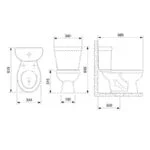 WC Infantil Redondo Blanco con Asiento SoftClose® Celite 1087230010300 - Imagen 7