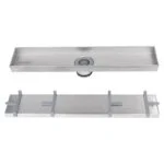 Coladera Lineal de Acero Inoxidable 40cm con Espacio para Inserto Cerámico Coflex PC-561 - Imagen 4