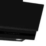 Campana de Pared Doble Cristal Templado Negro Mate 60cm Nuur CAMEXPA60VTM - Imagen 2