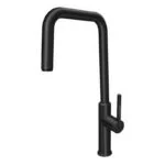 Monomando Retráctil para Fregadero Negro Mate Meer MZM8129