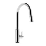 Monomando para Fregadero con Cabezal Retráctil y Dos Tipos de Chorro Adara E-312 Helvex