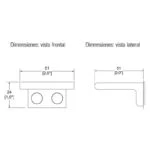 Gacho Sencillo Cromo Access Helvex ACC-106 - Imagen 3