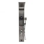 Panel de Regadera con Hidromasaje Acero Inoxidable y Bocina Bluetooth BP1627M