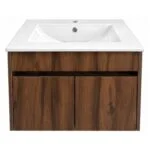 Gabinete Suspendido Aldama Mosa Parota 60x46x40cm con Lavabo Neo Concepto MB2P600P