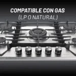 Parrilla Acero Inoxidable de 5 Quemadores Empotrable 76cm Nuur PARGA5AI - Imagen 8