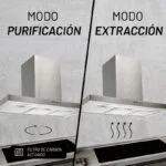 Campana Acero Inoxidable de Pared 90cm Nuur CAMEXPA90A - Imagen 5