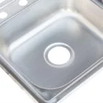 Fregadero de Empotrar Escurridor Derecho 100 x 50 x 15cm Acero Inoxidable Satinado Meer TSED10050 - Imagen 3
