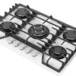 Parrilla Cristal Templado Blanco de 5 Quemadores Empotrable 76cm Nuur PARGA5VTB-L - Imagen 3