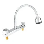 Mezcladora de Fregadero 8" Cuello Flexible Vita Cromo Sanplom 8952 - Imagen 3