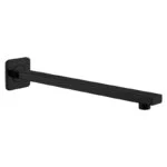 Brazo para Regadera de Acero Inoxidable 40cm Negro Mate Meer CUE-020