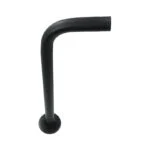 Brazo para Regadera Redondo 40cm Negro Mate Metalflu 27314 - Imagen 2