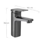 Monomando Corto para Lavabo Grafito Dica 4437.3 - Imagen 6