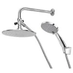 Regadera Redonda con Brazo y Teléfono 8" Meer RS308