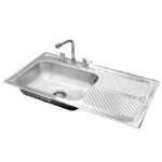Fregadero Empotrar Mark 101 x 54 cm 1 Tina 1 Escurridor Derecho EB Técnica M-202