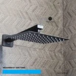 Regadera con Brazo y Chapetón 8" Negro Mate Meer RCT105 - Imagen 2