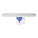 Coladera Alargada 30cm Doble Vista Minimalista Acero Inoxidable ó para Recibir Loseta Fleximatic 2631 - Imagen 2