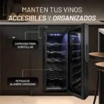 Cava Enfriadora de Vino 12 Botellas Nuur CAVA12 - Imagen 5