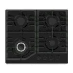 Parrilla Cristal Templado Negro Mate de 4 Quemadores Empotrable 59cm Nuur PARGA4VTM