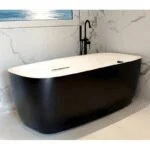 Tina Sencilla Negro/Blanco Tecnobath TH-004 - Imagen 2