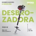 Desbrozadora a Gasolina Multifuncional con Accesorios 52 CC 2.0 HP Igoto DB1003 - Imagen 3