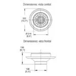 Coladera de Rejilla Redonda con Canastilla para Sedimentos Helvex 5424 - Imagen 2