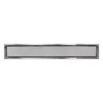 Coladera Rectangular 60cm Acero Inoxidable Satinado Meer RS2-1060