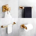 Juego de Accesorios Brushed Gold 4 Piezas ROW Tecnobath TB43.030BG - Imagen 2