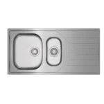 Fregadero Empotrar 100 x 50 cm 2 Tarjas 1 Escurridero Derecho Universe 60 T-XP 1½B 1D Teka 115140002 - Imagen 3