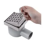Coladera Cuadrada con Rejilla Perforada Inox Urrea CCRPINOX - Imagen 4