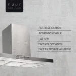 Campana Acero Inoxidable de Pared 90cm Nuur CAMEXPA90A - Imagen 2