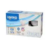 Paquete de 3 Focos LED A60 9W 810lm 100-240V 6500K Luz Fría Igoto F3P10109 - Imagen 2