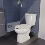 WC Alargado Sin Asiento Botón Superior Blanco Helvex AUSTRAL - Imagen 2