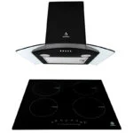 Paquete Campana CC-60- Black + Parrilla de Inducción Magnética de 4 Quemadores 60cm 110V Supra
