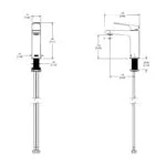 Monomando de Lavabo Potenza Cromo POT-100 Helvex - Imagen 2