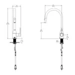 Monomando para Fregadero Retráctil Kampa Duna E-314-DN Helvex - Imagen 2