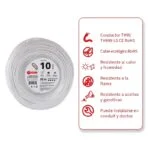 Cable THW-LS/THHW-LS CE RoHS Calibre 10 AWG Blanco 20 Metros IUSA 267287 - Imagen 2