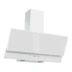 Campana de Pared Doble Cristal Templado Blanco 90cm Nuur CAMEXPA90VTB