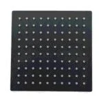 Regadera Padua Cuadrada 20 cm Negro Mate Metalflu 10897
