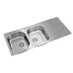 Fregadero Empotrar 116x50 cm 2 Tarjas 1 Escurridero Derecho Universe 80 T-XP 2B 1D Teka 115170002